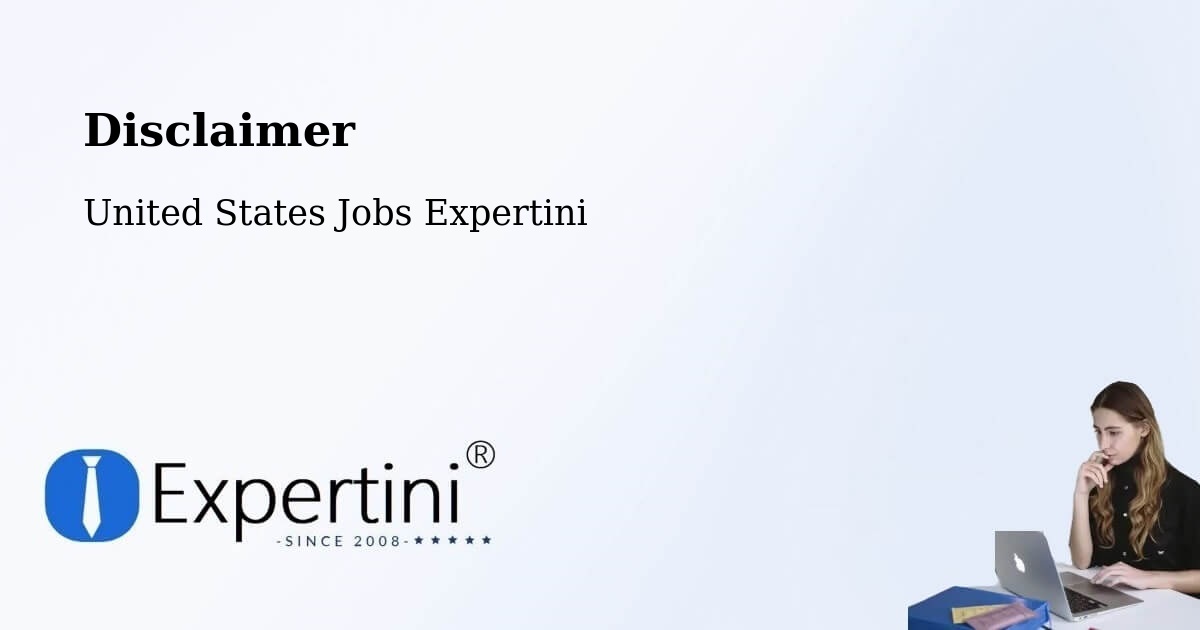 Disclaimer – Linthicum - United States Jobs Expertini